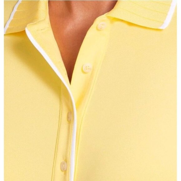 NWT Puma X Dani Dazey Women's Cloudspun Bridges Golf Polo Yellow Small CR50 - Picture 3 of 4